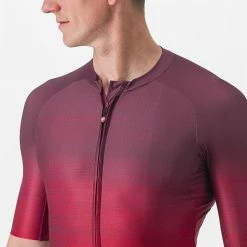 Maillot Manche Courte Castelli Aero Race 6.0 Bordeaux Homme 2023 -VÉLOS Soldes Magasin 05 4523009 421 700x700 2