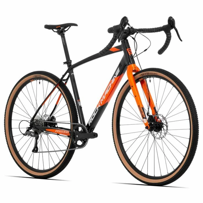 ROCK MACHINE Vélo Gravel RockMachine GravelRide 200 Noir / Gris / Orange 2 ROCK MACHINE Vélo Gravel RockMachine GravelRide 200 Noir / Gris / Orange – Image 2